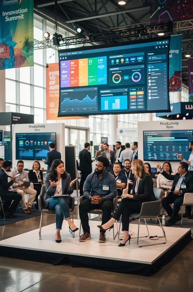 Visual representation of time-saving tools and integrations used in task automation strategies.